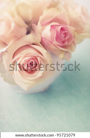 White roses  in a vase