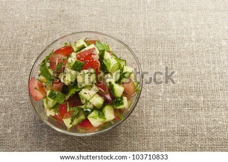 healthy garden salad