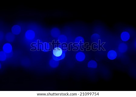 blue lights in the darkness