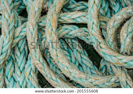 Abstract background of nautical ropes