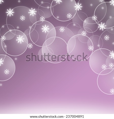 Abstract christmas illustration with snowflakes