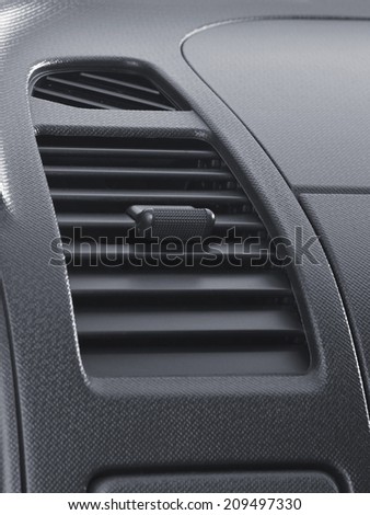 close up air conditioner in car