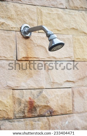 shower head on the wall
