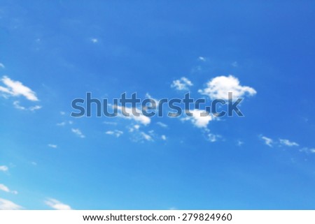abstract blur blue sky background, out of focus