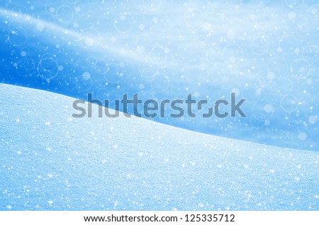 Background from snow