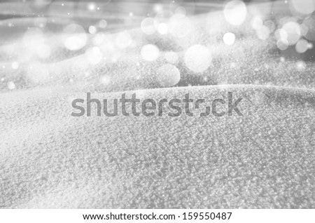 Winter background of shiny snow Winter background of shiny snow