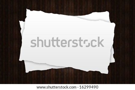 Text area with a wooden background.