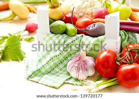 Fresh Vegetables in a Box