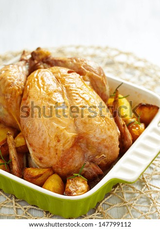 Roasted Chicken with potatos
