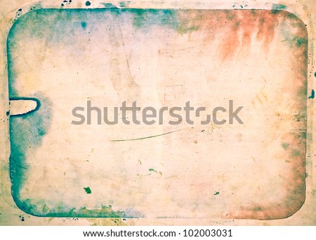 abstract background retro vintage watercolor frame texture with scratches