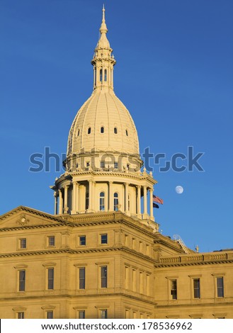 State Capitol of Michigan in Lansing.