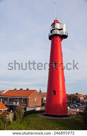 Hoek van Holland Lighthouse. Hoek van Holland, South Holland, Netherlands.
