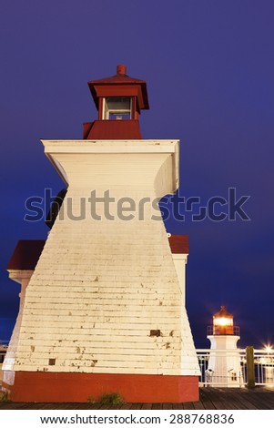 St John Lighthouses in St John, New Brunswick, Canada