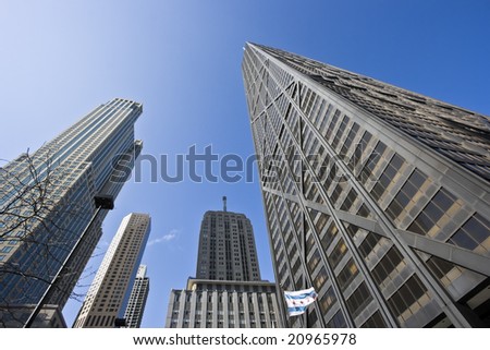 Look Up - skyscrapers in Chicago