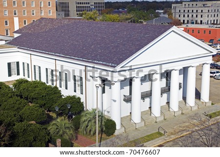 Temple in downtown of Baton Rouge, Louisiana.