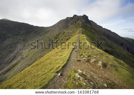 path up mountain ridge