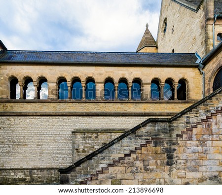 The Imperial Palace of Goslar (German: Kaiserpfalz Goslar) is a historical building complex in the south of the town of Goslar north of the Harz mountains, central Germany.