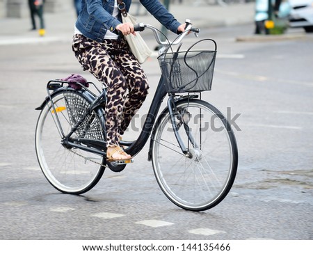 Bike in traffic