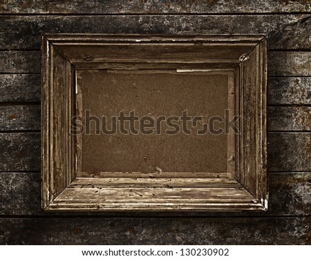 Vintage wooden frame