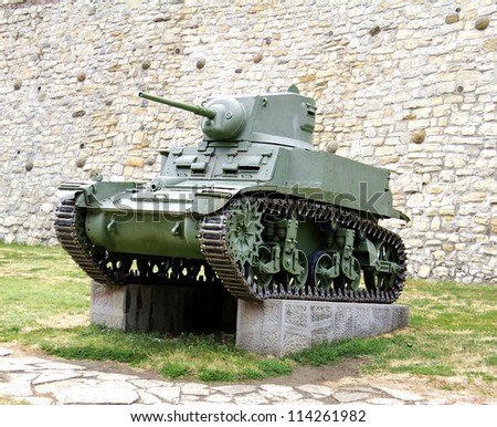 Second World War Tank, General Stuart Model M3a1