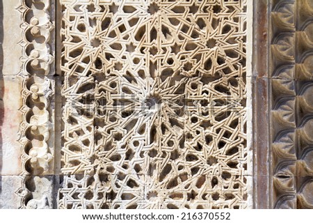 texture of Sultanhani caravansary on the Silk Road, Turkey