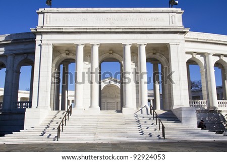 Memorial Amphitheater, Arlington Cemetery Virginia, Near Washington DC
