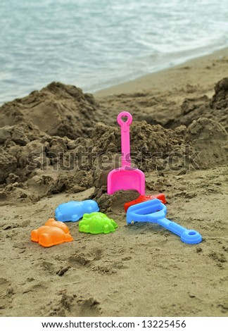 Children\'s toys for the game in the sand