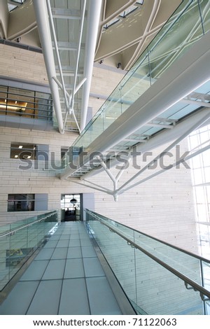 modern hall inside office center