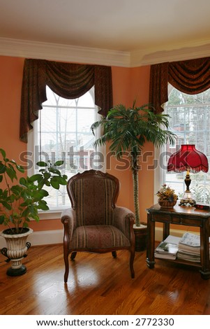 Living Room with Bay Window