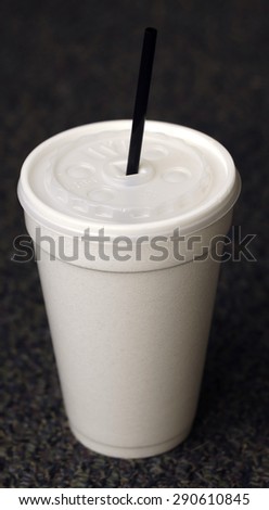 disposable cup with dark background