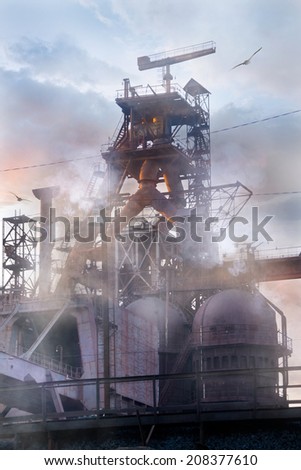 Metallurgical works pollute the environment