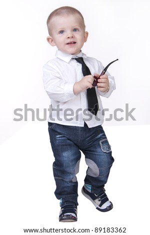 Kid Smoking Pipe