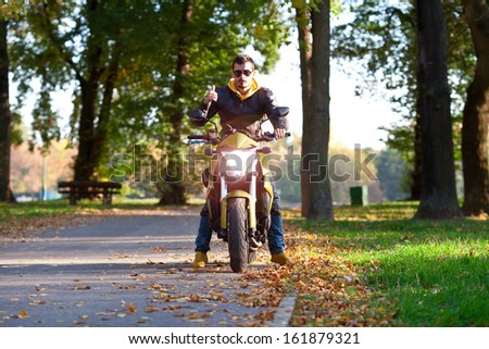 Biker man