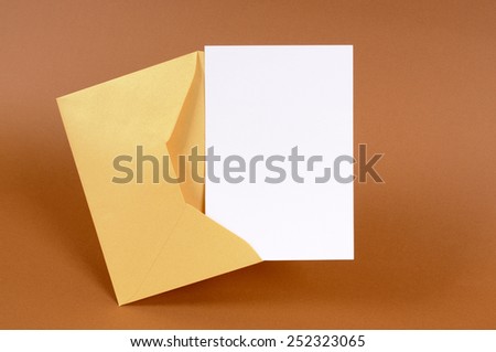 Envelope, card.