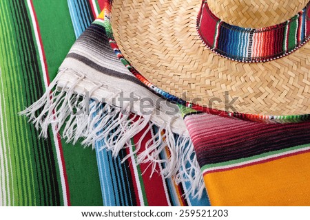 Mexico, Mexican sombrero, blanket