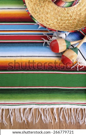 Mexican background, sombrero, vertical