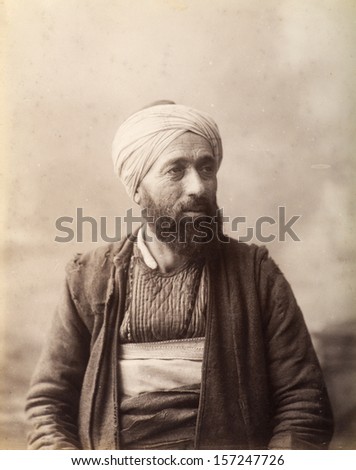 ISTANBUL-Turkey,Circa 1900\'s :Old man portrait .Circa 1900\'s.