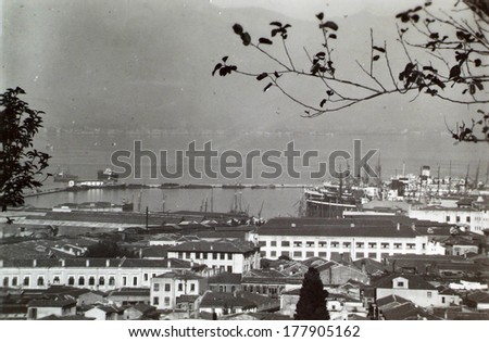 IZMIR, TURKEY - CIRCA 1900\'s :Vintage cityscape of izmir, Turkey, circa 1900s.