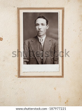 ISTANBUL-Turkey,Circa 1950's : Young turkish man portrait .Circa 1940's.