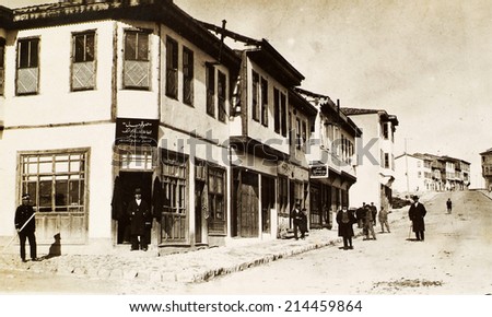 ISTANBUL, TURKEY - CIRCA 1900\'s :Vintage cityscape of Istanbul, Turkey, circa 1900s.