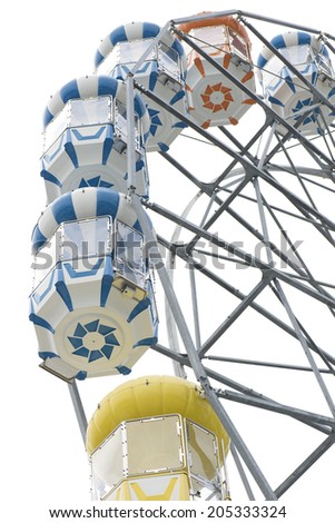 Ferris wheel isolated.