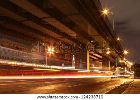 Night traffic, shot in Taipei, Taiwan, asia