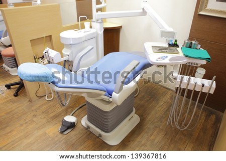 Dental office, equipment, include chair, water, drill etc.