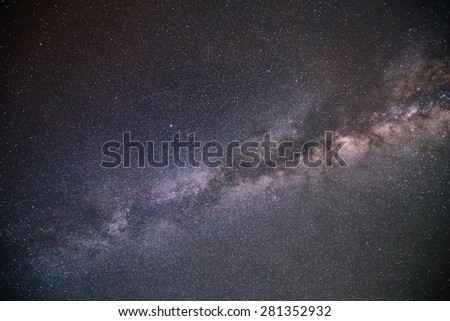 night scene milky way background in the galaxy
