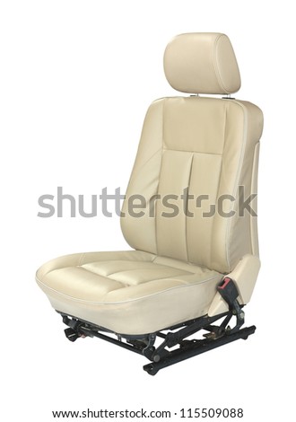 Car seat isolated on white background Car seat isolated on white background