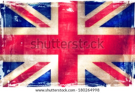 UK flag grunge background