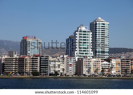 IZMIR, TURKEY - JUNE 28: City of Izmir is a large metropolis in the western extremity of Anatolia and the third most populous city in Turkey, June 28, 2012 in Izmir, Turkey.
