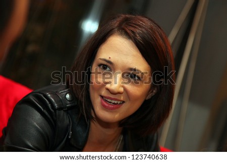 ISTANBUL, TURKEY - NOVEMBER 2: Famous Italian actress, singer, model and director Asia Argento at press meeting on November 2, 2012 in Istanbul, Turkey.