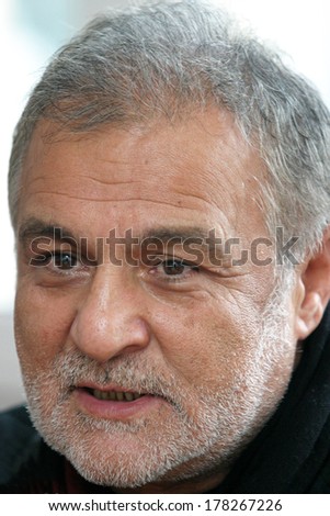 ISTANBUL, TURKEY - DECEMBER 4: Famous Turkish actor, thespian, television star and show host Kenan Isik portrait on December 4, 2007 in Istanbul, Turkey.