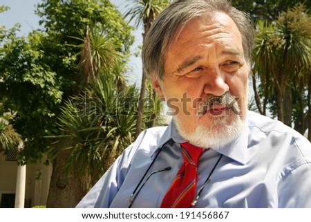 ISTANBUL, TURKEY - JUNE 23: Famous Turkish historian and writer Professor Ilber Ortayli portrait on June 23, 2009 in Istanbul, Turkey. He was director of the Topkap? Museum until he retired in 2012.
